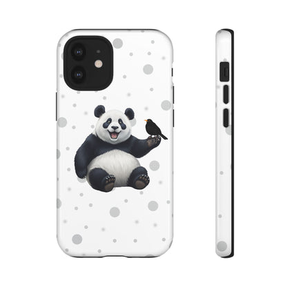 Amsel mit Panda iPhone & Google Pixel Tiermotiv Handyhülle - Tierisch guter Schutz
