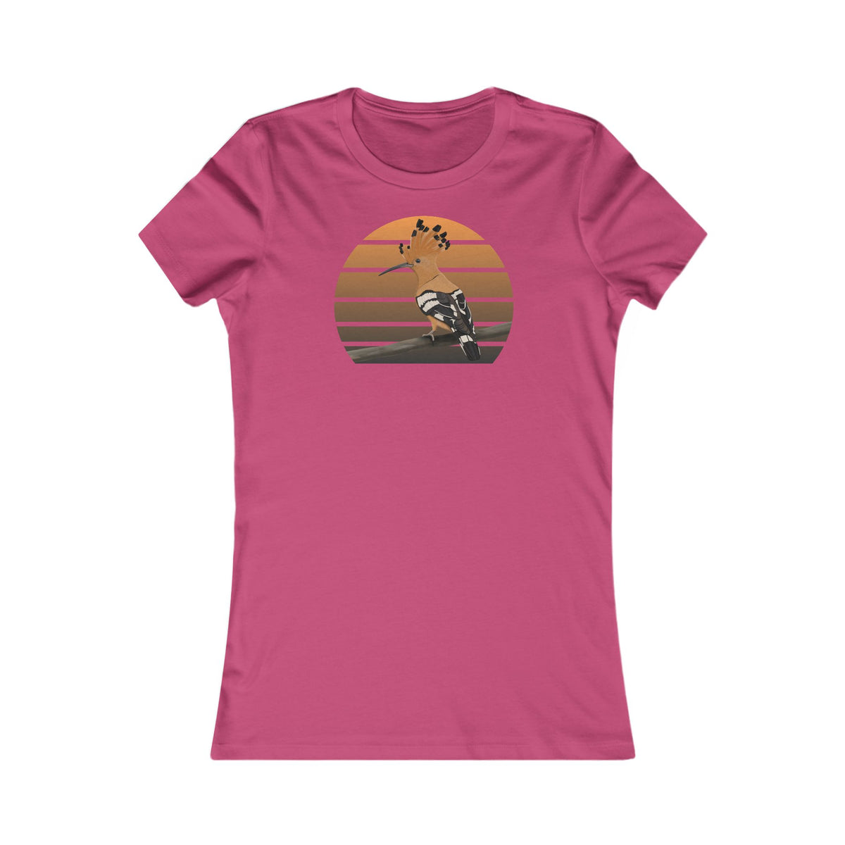 Wiedehopf Vogel T-Shirt Frauen mit Bird Graphic Tee Hintergrund