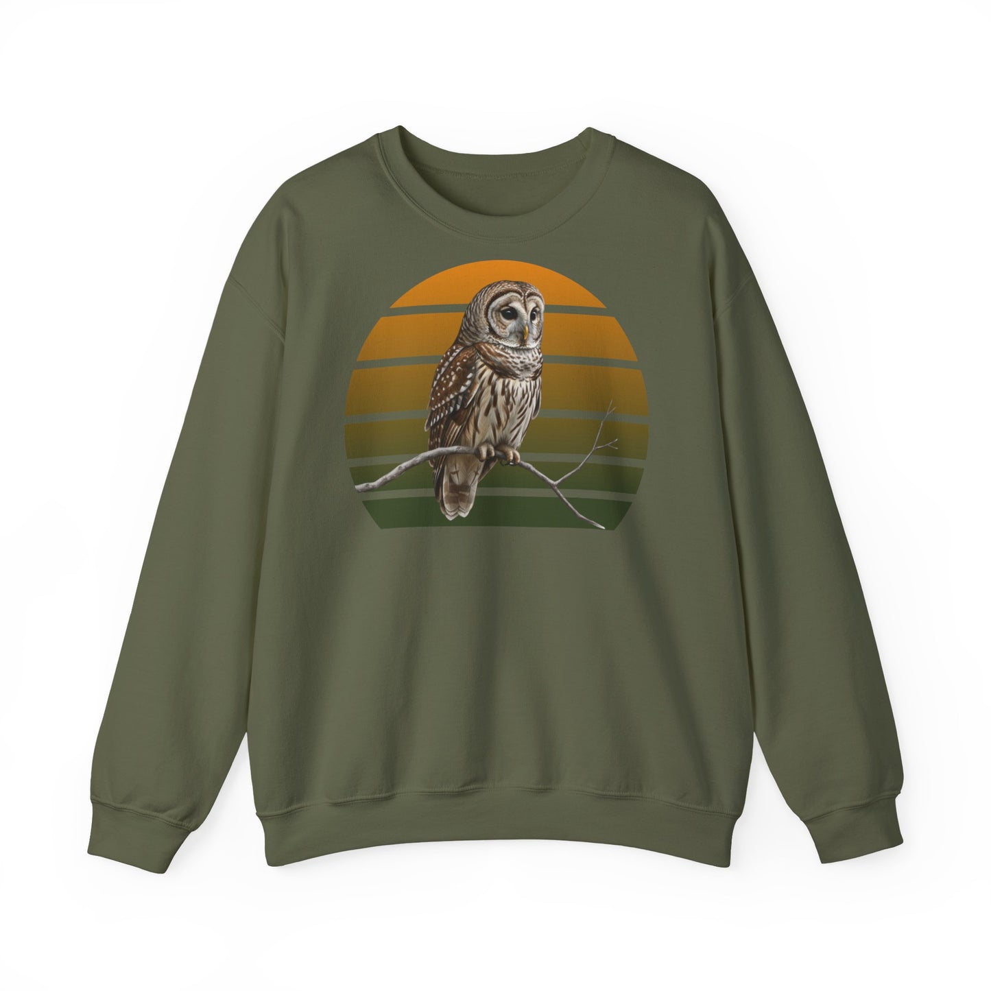 Streifenkauz Eule Sweatshirt | Unisex Pullover für Vogelfreunde & Vogelbeobachter