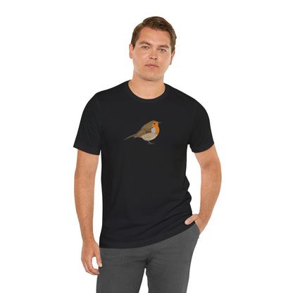 Rotkehlchen Vogel T-Shirt für Vogelfreunde und Vogelbeobachter