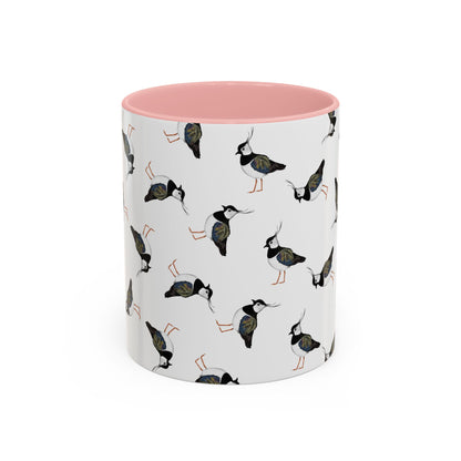 Kiebitz Tasse mit Streumuster | Vogelmotiv Kaffeebecher für Vogelbeobachter & Naturfreunde
