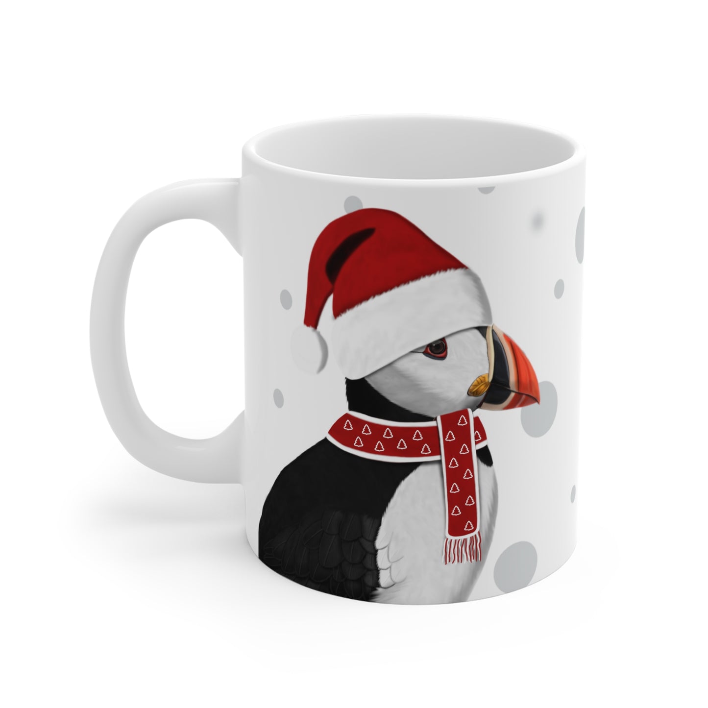 Papageitaucher als Weihnachtsmann Vogel Tasse