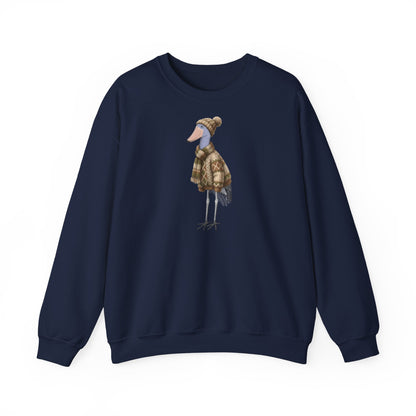 Schuhschnabel in Strick Weihnachts-Sweatshirt | Unisex Vogel Sweater für Vogelfreunde & Vogelbeobachter