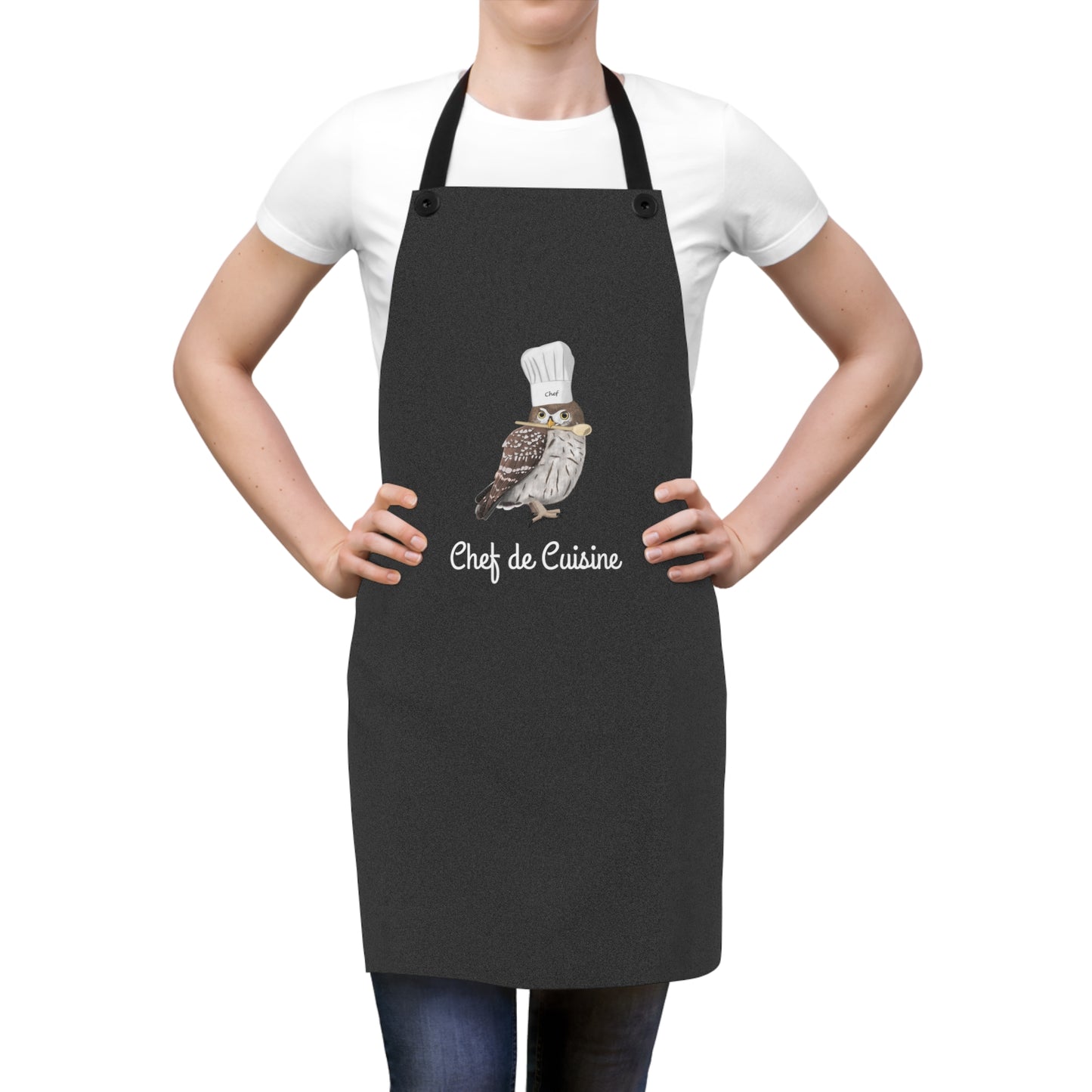 Eulen Schürze Chef de Cuisine | Lustiges Geschenk für Hobbyköche | jz.birds
