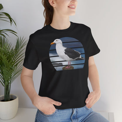 Möwe am Meer Vogel T-Shirt für Vogelliebhaber und Vogelbeobachter