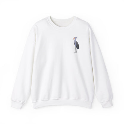 Schuhschnabel Vogel Sweatshirt für Naturfreunde und Vogelbeobachter