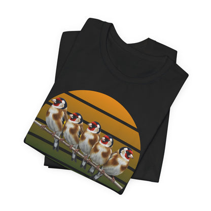 Stieglitz Premuim T-Shirt | Geschenk für Vogelbeobachter | jz.birds