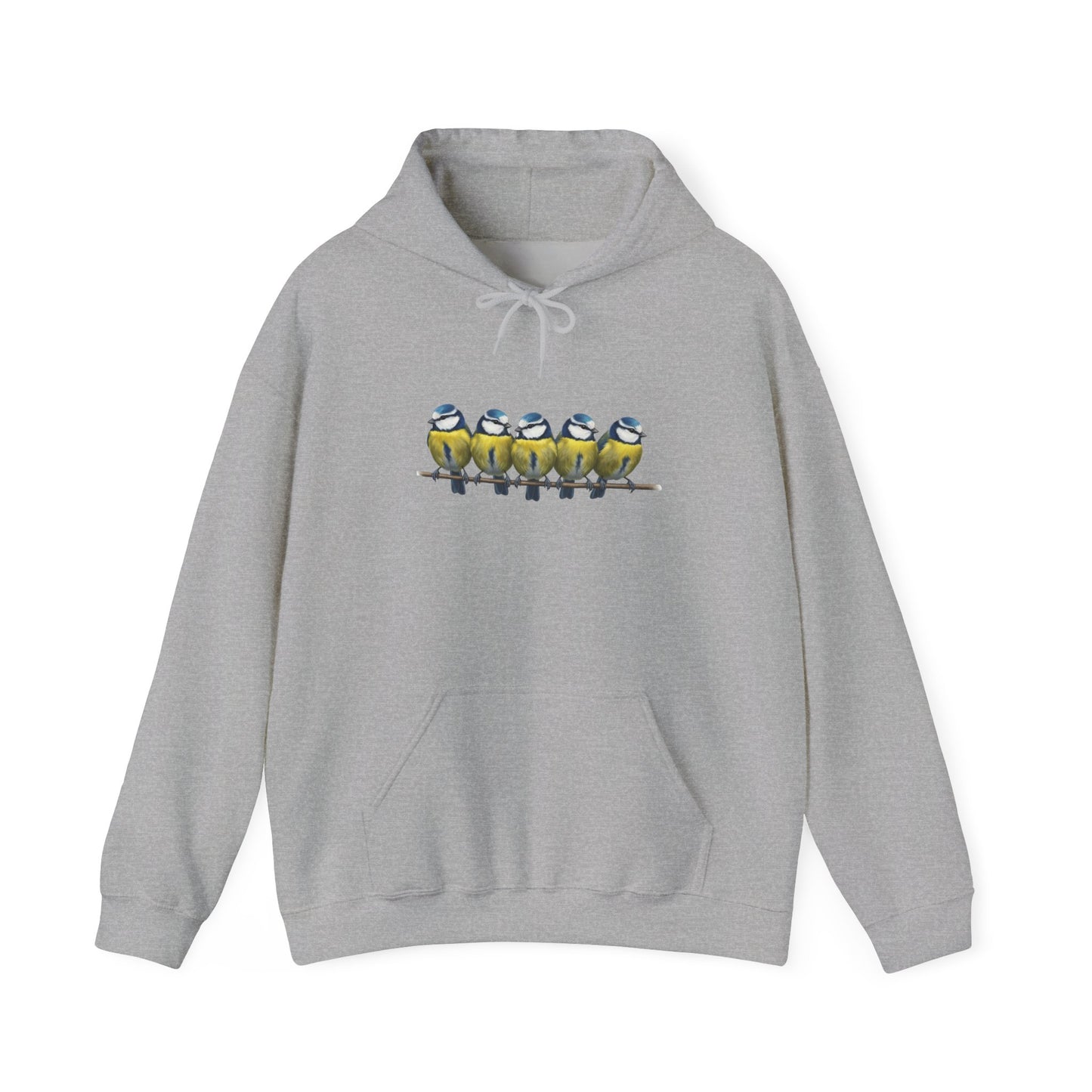 Blaumeisen Hoodie - Vogel Kapuzenpullover für Vogelbeobachter & Naturliebhaber mit Vogelmotiv