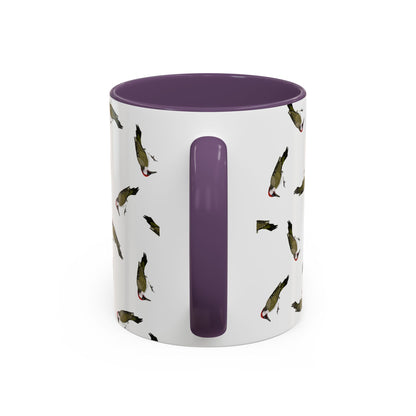 Grünspecht Tasse mit Streumuster | Vogelmotiv Kaffeebecher für Vogelbeobachter & Naturfreunde