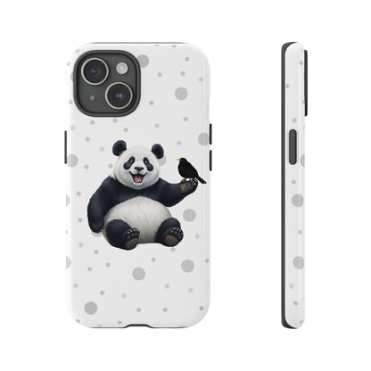 Amsel mit Panda iPhone & Google Pixel Tiermotiv Handyhülle - Tierisch guter Schutz
