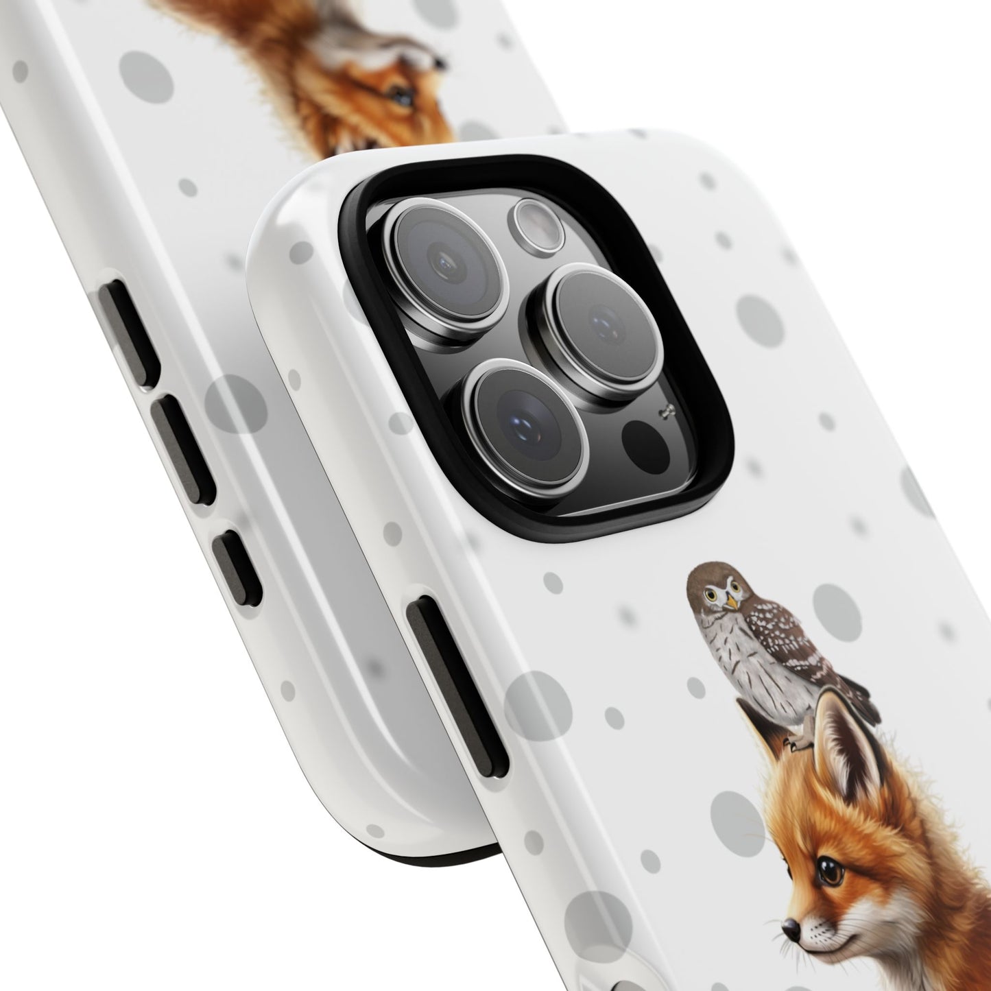 Eule mit Fuchs iPhone & Google Pixel Tiermotiv Handyhülle - Tierisch guter Schutz