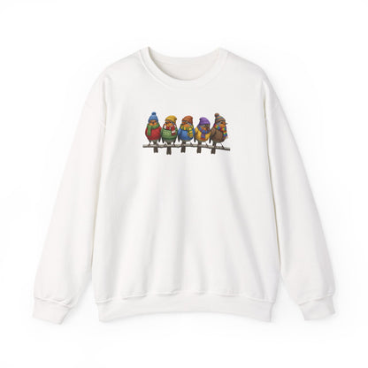 Rotkehlchen in Strick Winter-Sweatshirt | Unisex Vogel Sweater für Vogelfreunde & Vogelbeobachter