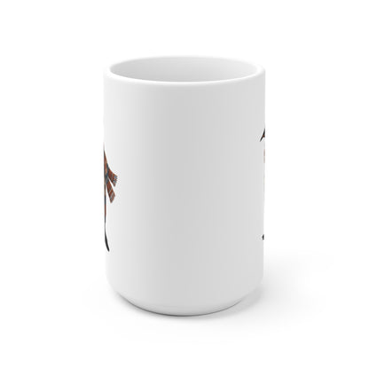 Pinguin mit Strickpullover Weihnachtliche Tasse mit Vogelmotiv – Ideal für Kakao & Kaffee