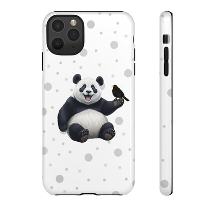 Amsel mit Panda iPhone & Google Pixel Tiermotiv Handyhülle - Tierisch guter Schutz