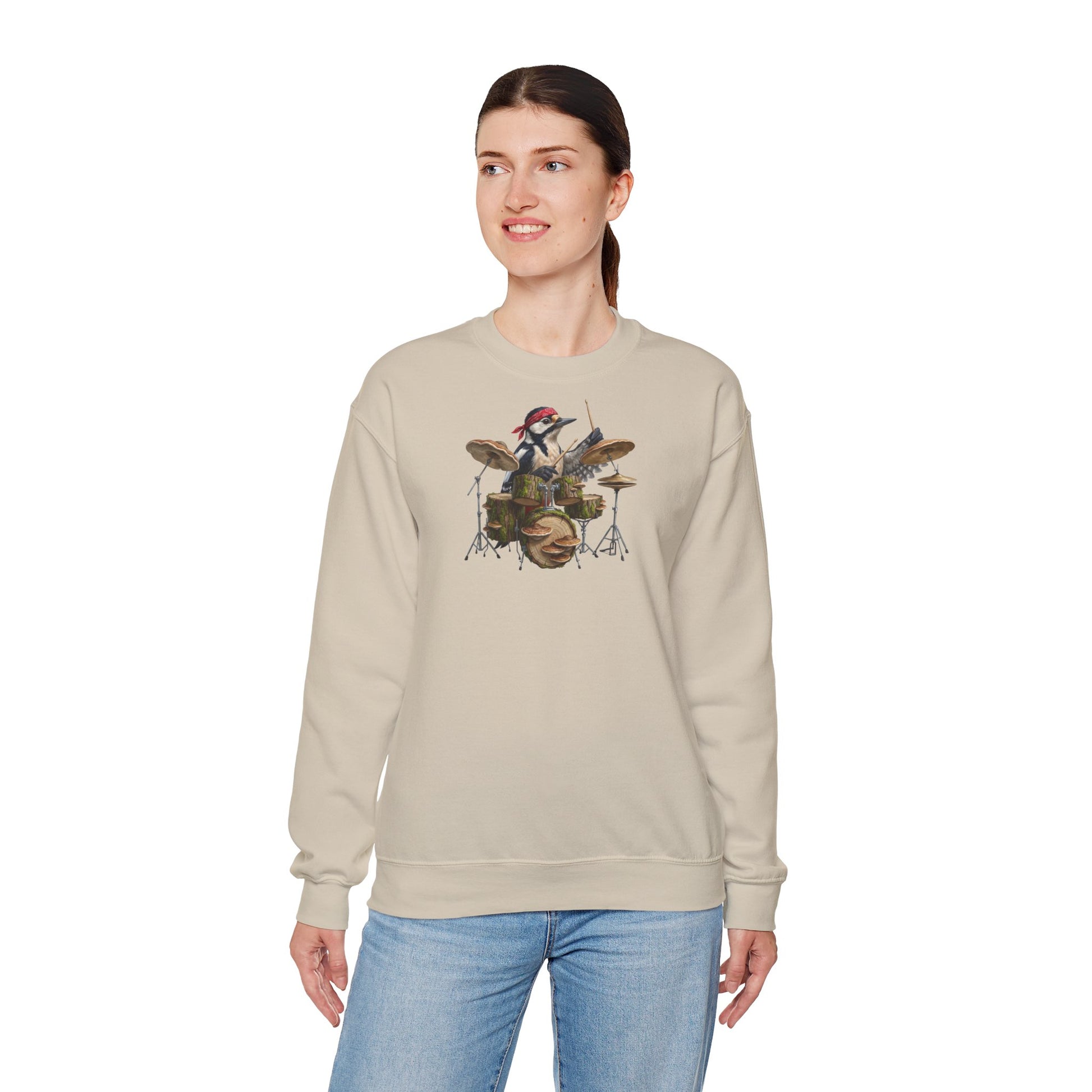 Specht Sweatshirt Vogelmotiv – Animal Graphic Tee und Casual Everyday Wear Stil