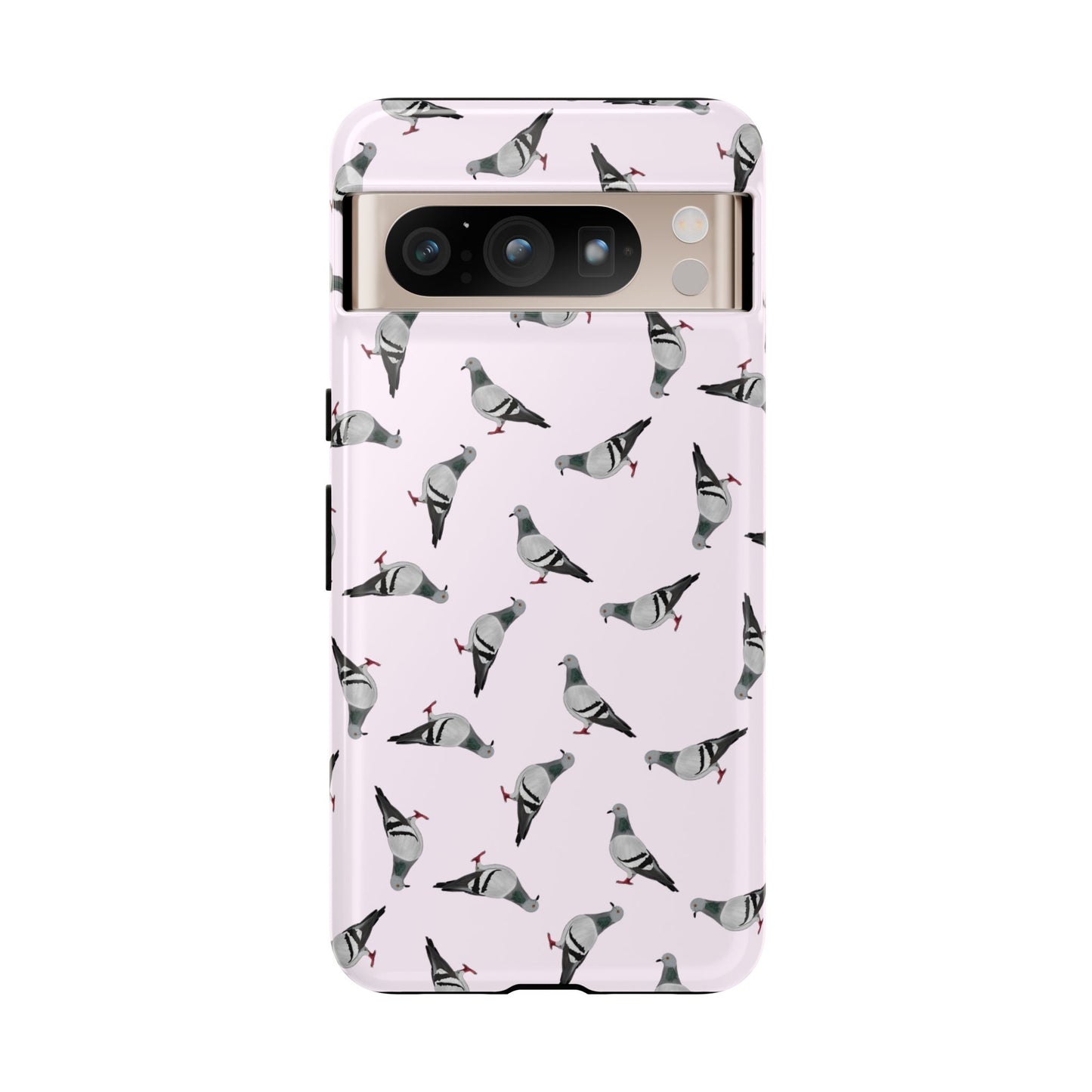 Taube Handyhülle in Rosa | Vogel-Motiv für iPhone & Google Pixel