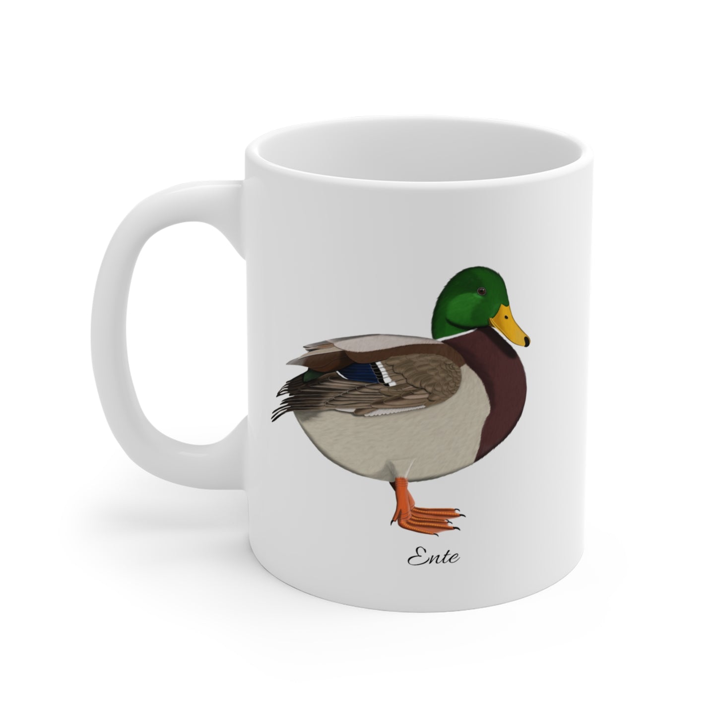 Ente Vogel Tasse Weiß für Vogelbeobachter