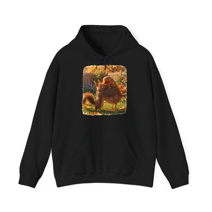 Hoodie Rosi Rotkehlchen & Eichhörnchen | Kapuzenpullover für Vogelfreunde