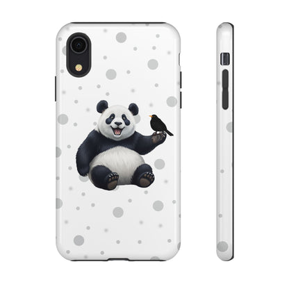 Amsel mit Panda iPhone & Google Pixel Tiermotiv Handyhülle - Tierisch guter Schutz