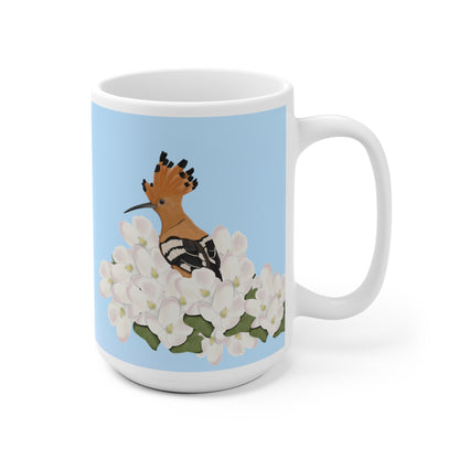 Wiedehopf mit Apfelblüten im Frühling Vogel Tasse für Vogelfreunde
