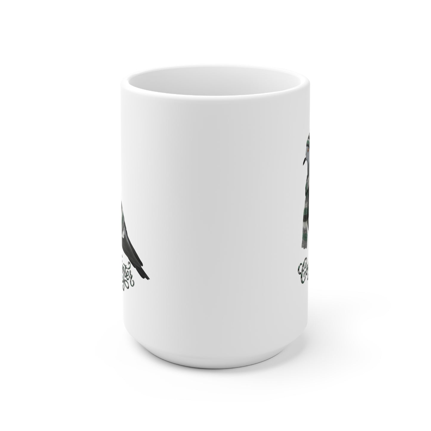 Taube mit Strickpullover Weihnachtliche Tasse mit Vogelmotiv Cozy Winter – Ideal für Kakao & Kaffee