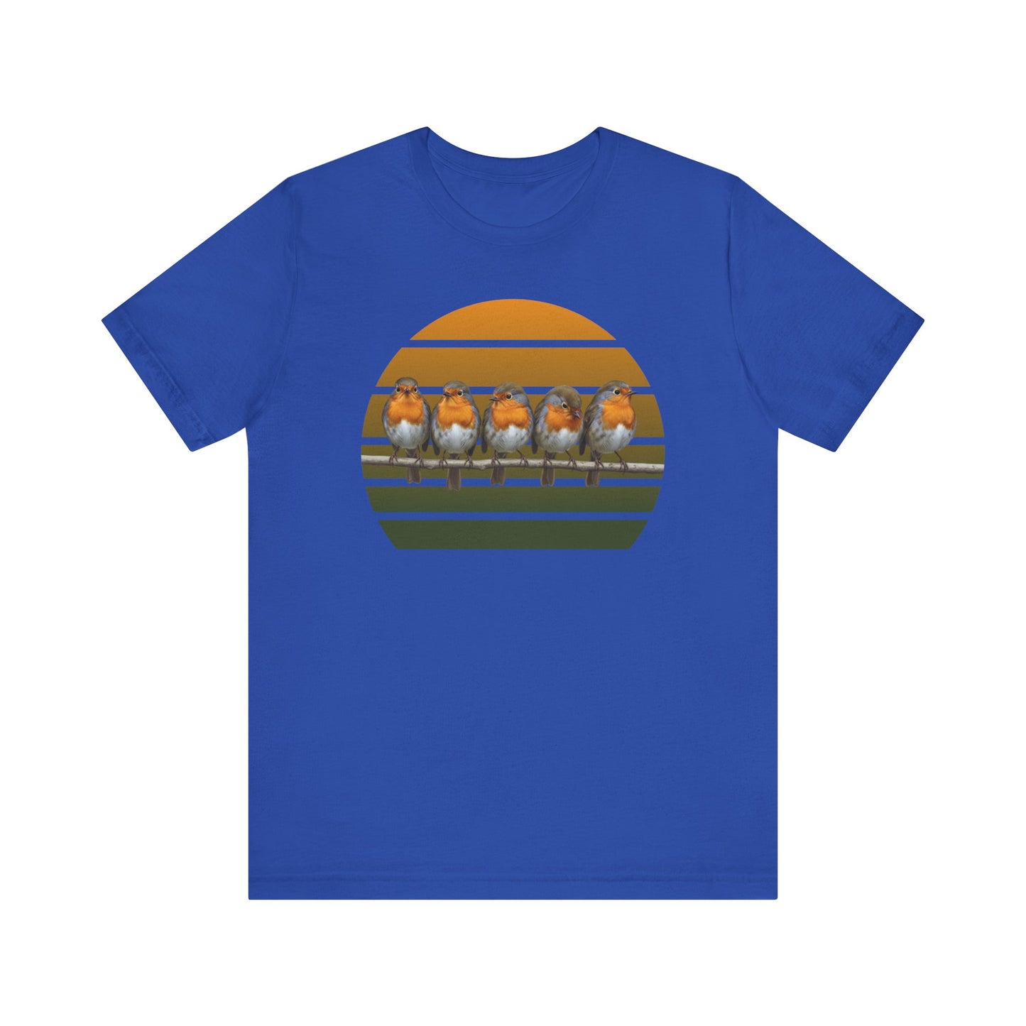 Rotkehlchen Premuim T-Shirt | Geschenk für Vogelbeobachter | jz.birds