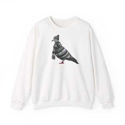 Taube in Strick Weihnachts-Sweatshirt | Unisex Vogel Sweater für Vogelfreunde & Vogelbeobachter