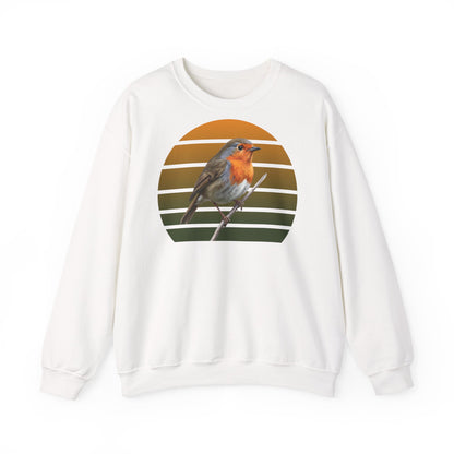 Rotkehlchen Sweatshirt | Unisex Vogel Pullover für Vogelfreunde & Vogelbeobachter