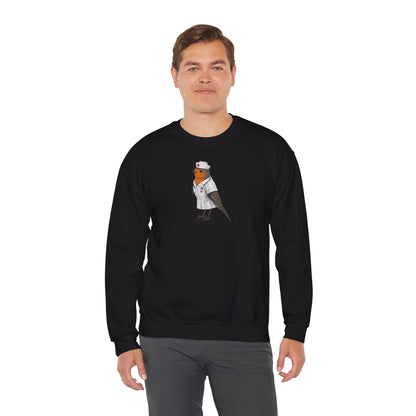 Rotkehlchen Krankenschwester Sweatshirt (Unisex) - Geschenk für Pflege & Medizin