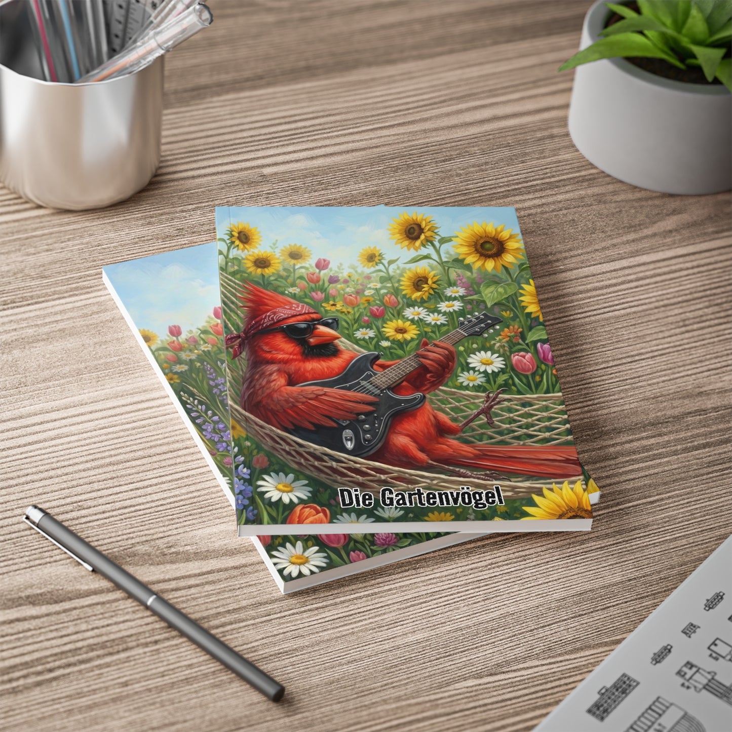 Chordinal mit Gitarre Notizbücher a5 notebook Hintergrund