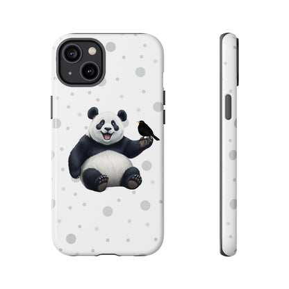 Amsel mit Panda iPhone & Google Pixel Tiermotiv Handyhülle - Tierisch guter Schutz