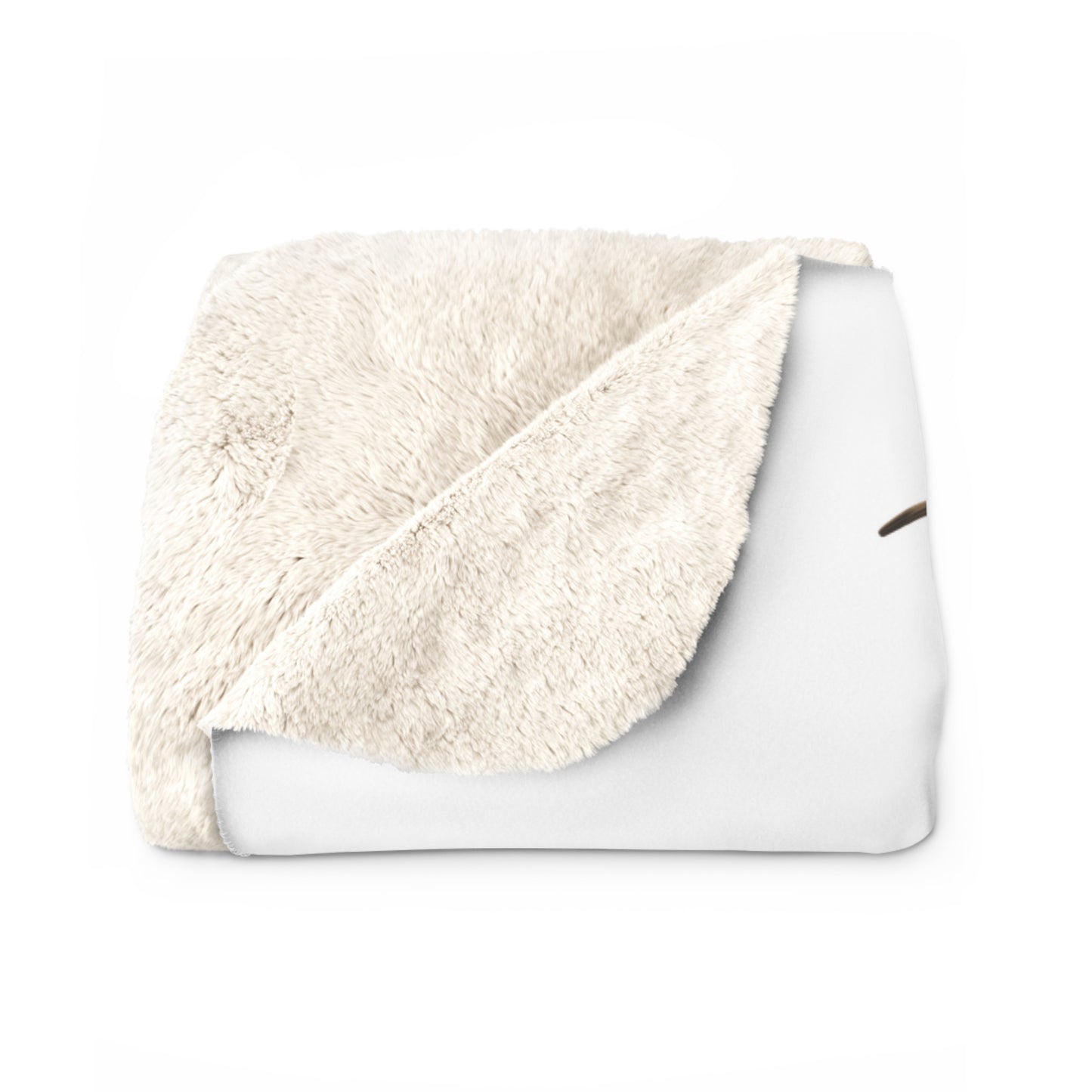 Rotkehlchen Vogel Fleece Sherpa Decke (150x200 cm) – Extra Dick, Kuschelweich & Gemütlich