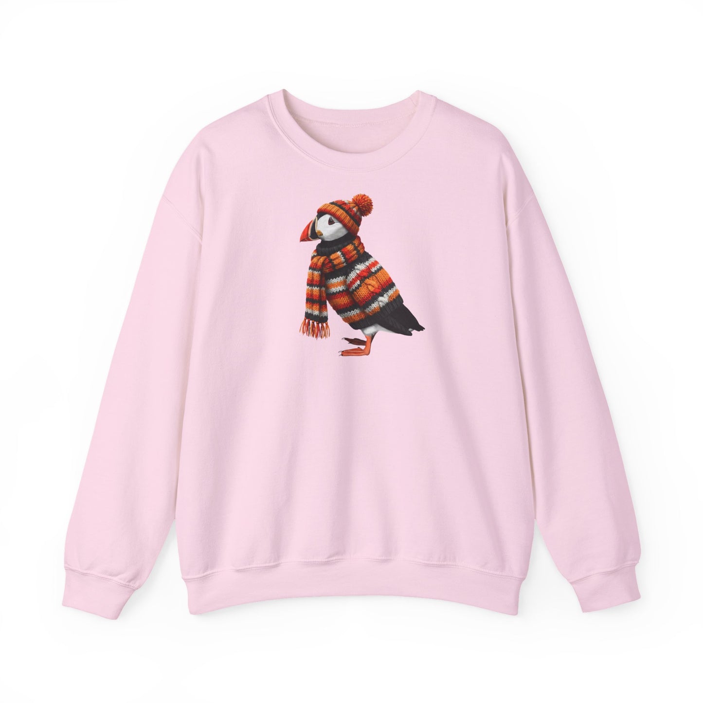 Papageitaucher in Strick Weihnachts-Sweatshirt | Unisex Vogel Sweater für Vogelfreunde & Vogelbeobachter