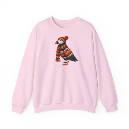 Papageitaucher in Strick Weihnachts-Sweatshirt | Unisex Vogel Sweater für Vogelfreunde & Vogelbeobachter