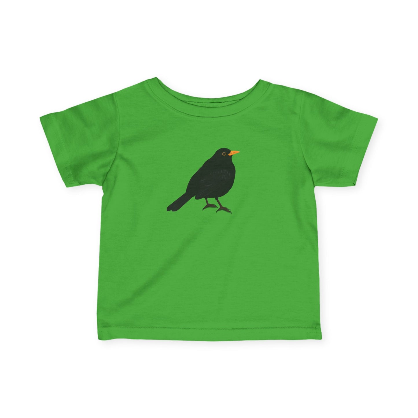 Süßes Amsel Vogel Tiermotiv T-Shirt für Babys und Kleinkinder
