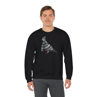 Taube in Strick Weihnachts-Sweatshirt | Unisex Vogel Sweater für Vogelfreunde & Vogelbeobachter