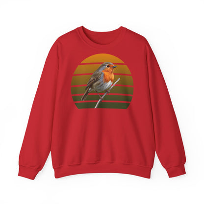 Rotkehlchen Sweatshirt | Unisex Vogel Pullover für Vogelfreunde & Vogelbeobachter
