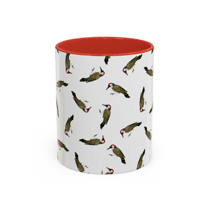 Grünspecht Tasse – Accent Coffee Mug und Birds Design Stil