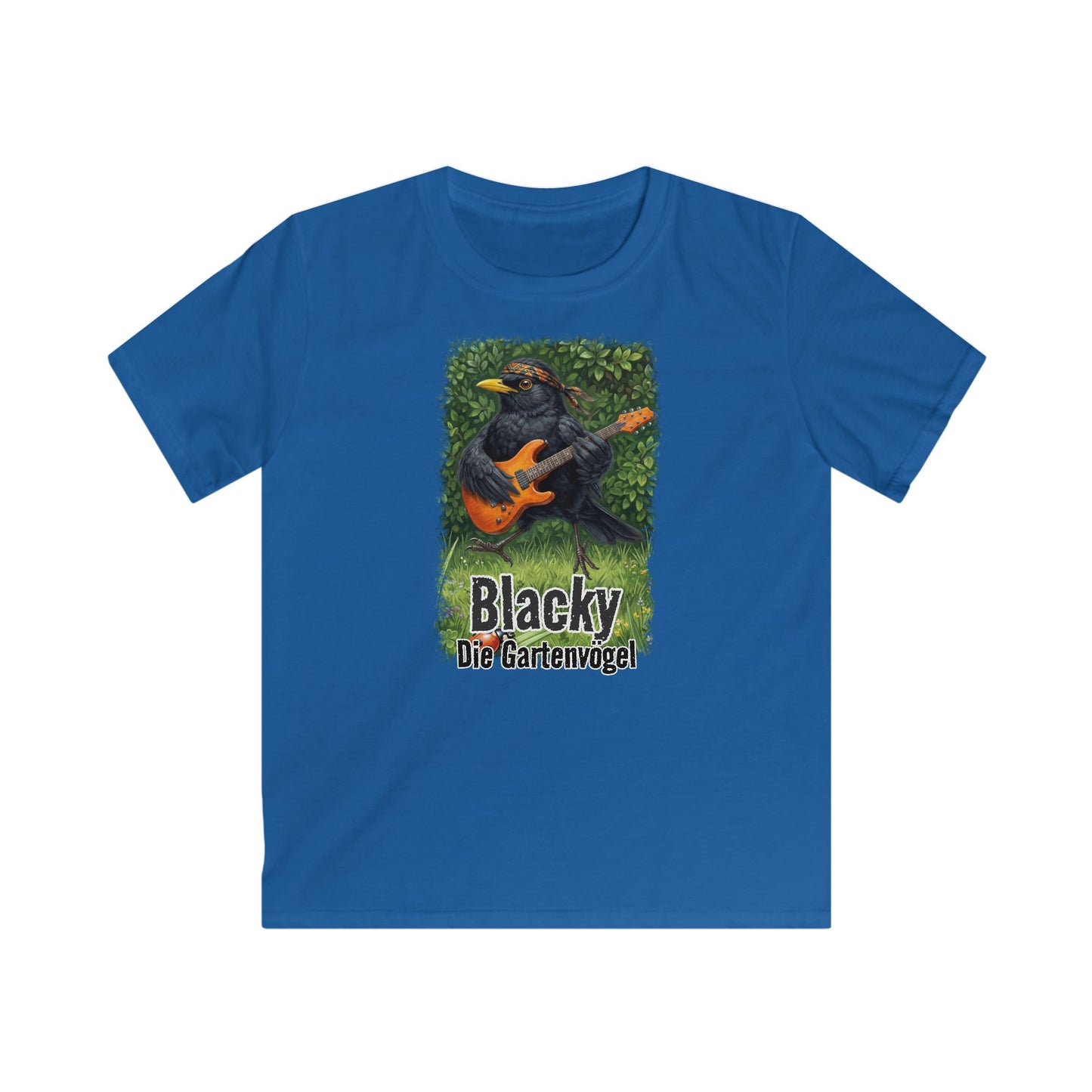 Amsel Kids clothes mit bird guitar Hintergrund