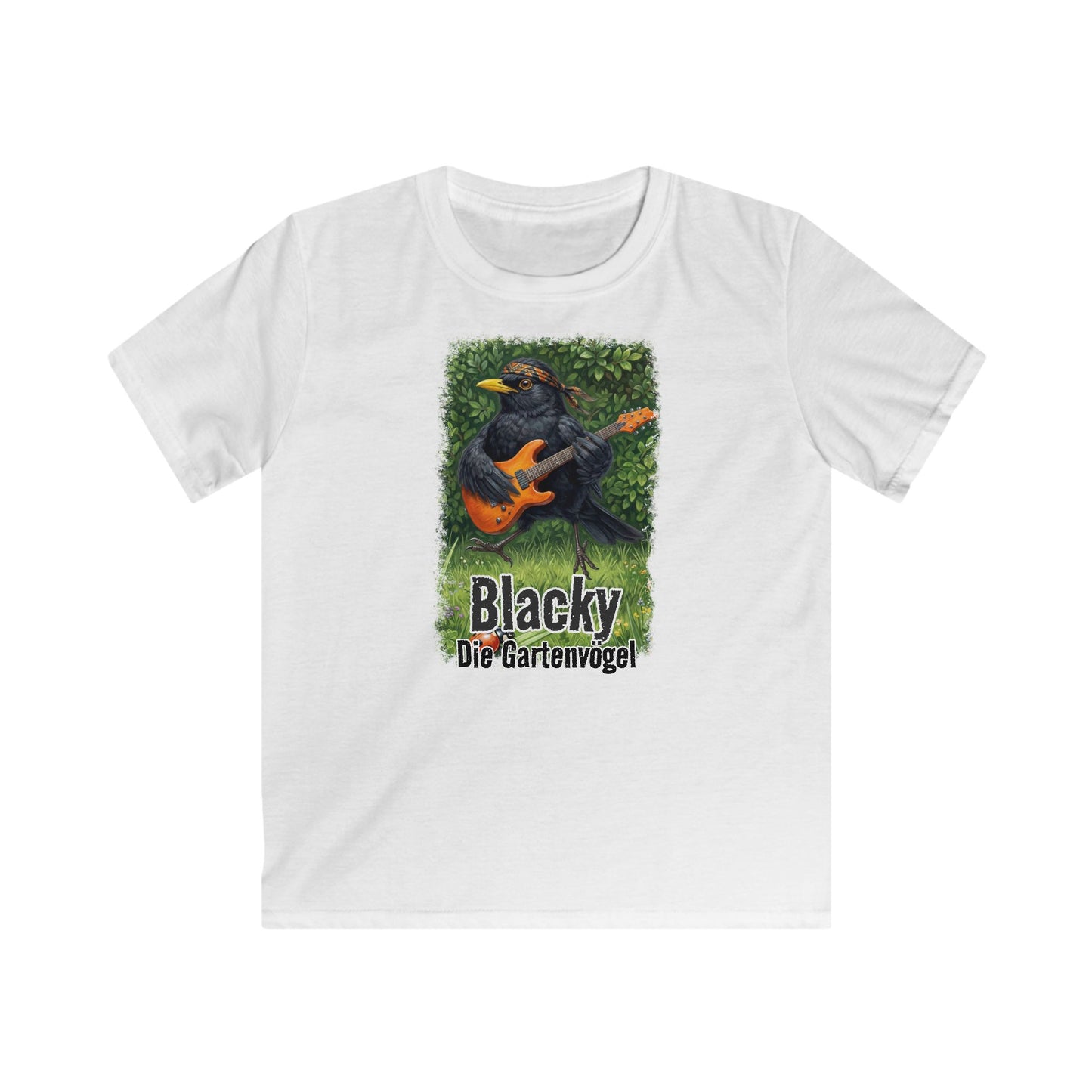Amsel Kids clothes – bird guitar und birthday shirt Stil