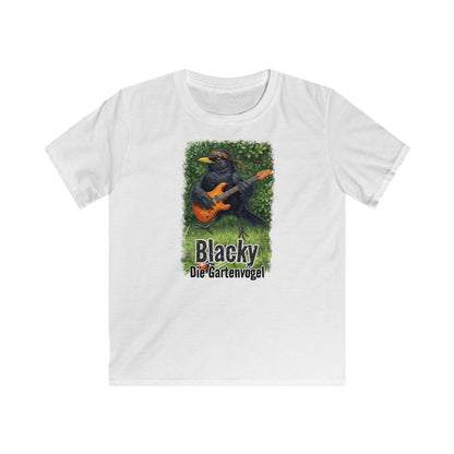 Amsel Kids clothes – bird guitar und birthday shirt Stil