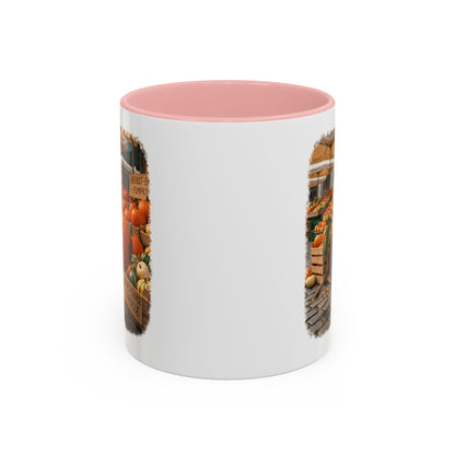 Premium Keramiktasse Rosi Rotkehlchen & der Riesen-Kürbis | 330 ml | Lustiges Geschenk für Vogelfreunde