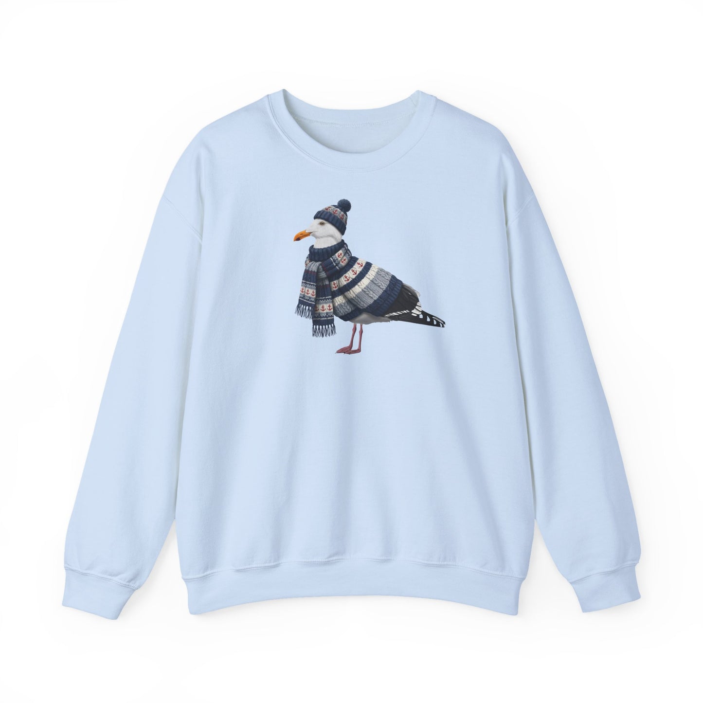 Möwe in Strick Weihnachts-Sweatshirt | Unisex Vogel Sweater für Vogelfreunde & Vogelbeobachter