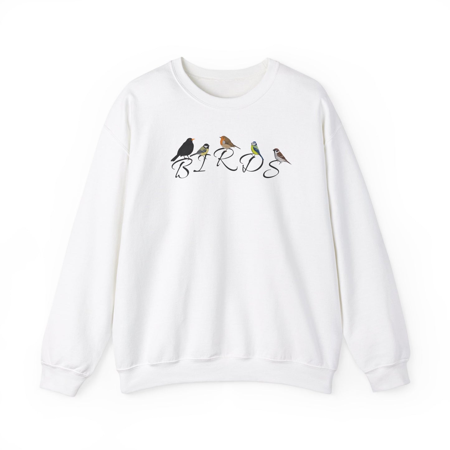 Birds Amsel Rotkehlchen Kohlmeise Blaumeise Spatz Vogel Sweatshirt für Vogelbeobachter