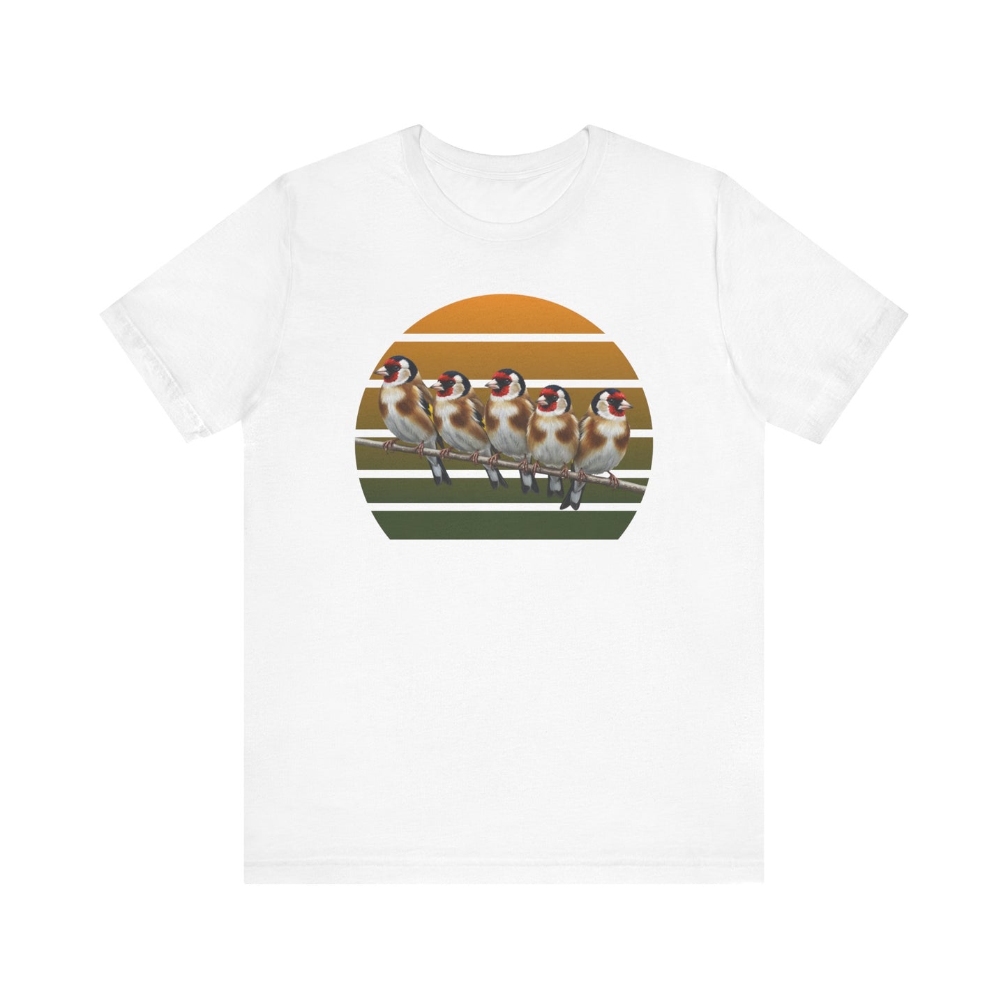 Stieglitz Premuim T-Shirt | Geschenk für Vogelbeobachter | jz.birds