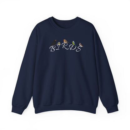 Birds Amsel Rotkehlchen Kohlmeise Blaumeise Spatz Vogel Sweatshirt für Vogelbeobachter