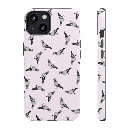 Taube Handyhülle in Rosa | Vogel-Motiv für iPhone & Google Pixel – animal lover,