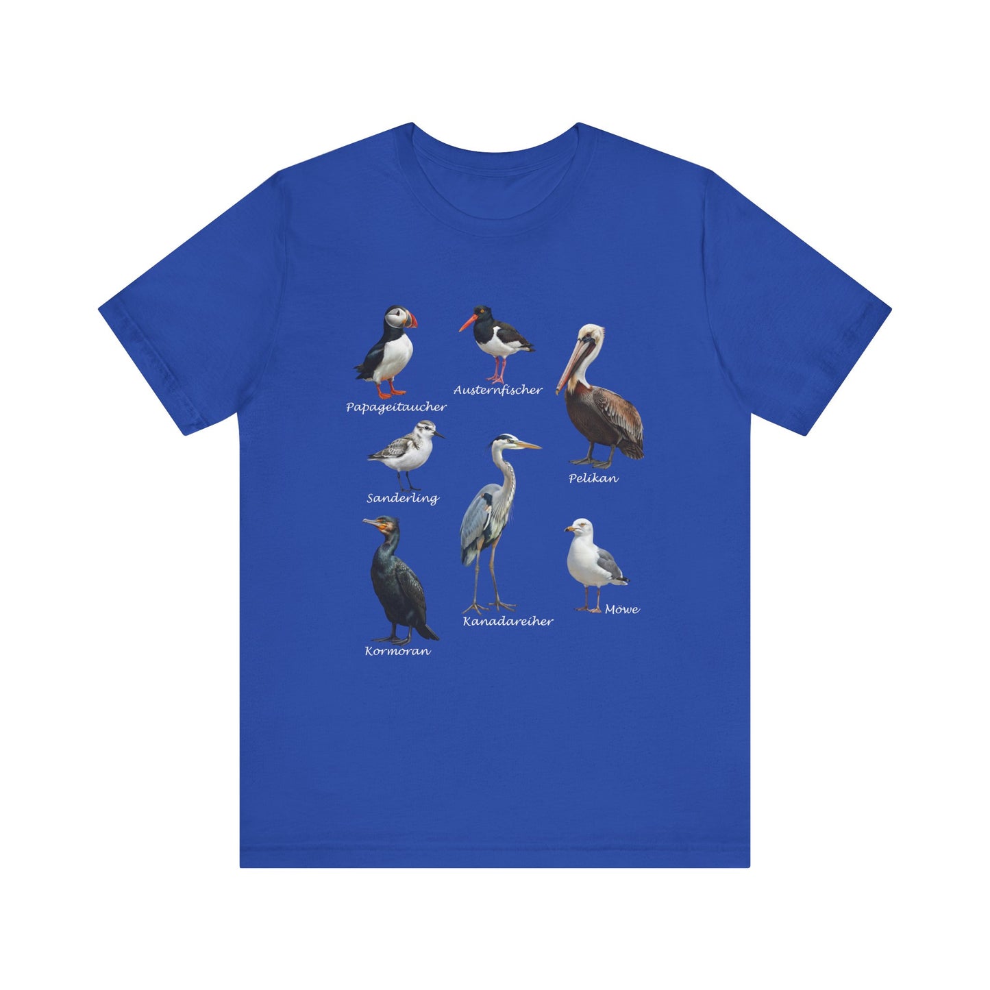 Papageitaucher und Möwe Vogel T-Shirt – bird graphic tee, watching gear