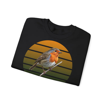 Rotkehlchen Sweatshirt | Unisex Vogel Pullover für Vogelfreunde & Vogelbeobachter