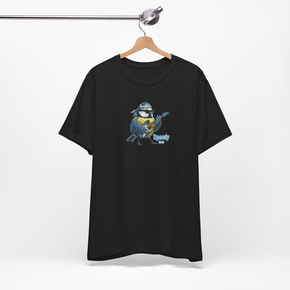 Speedy die Blaumeise (Bass) – Offizielles The Backyard Birds Premium T-Shirt